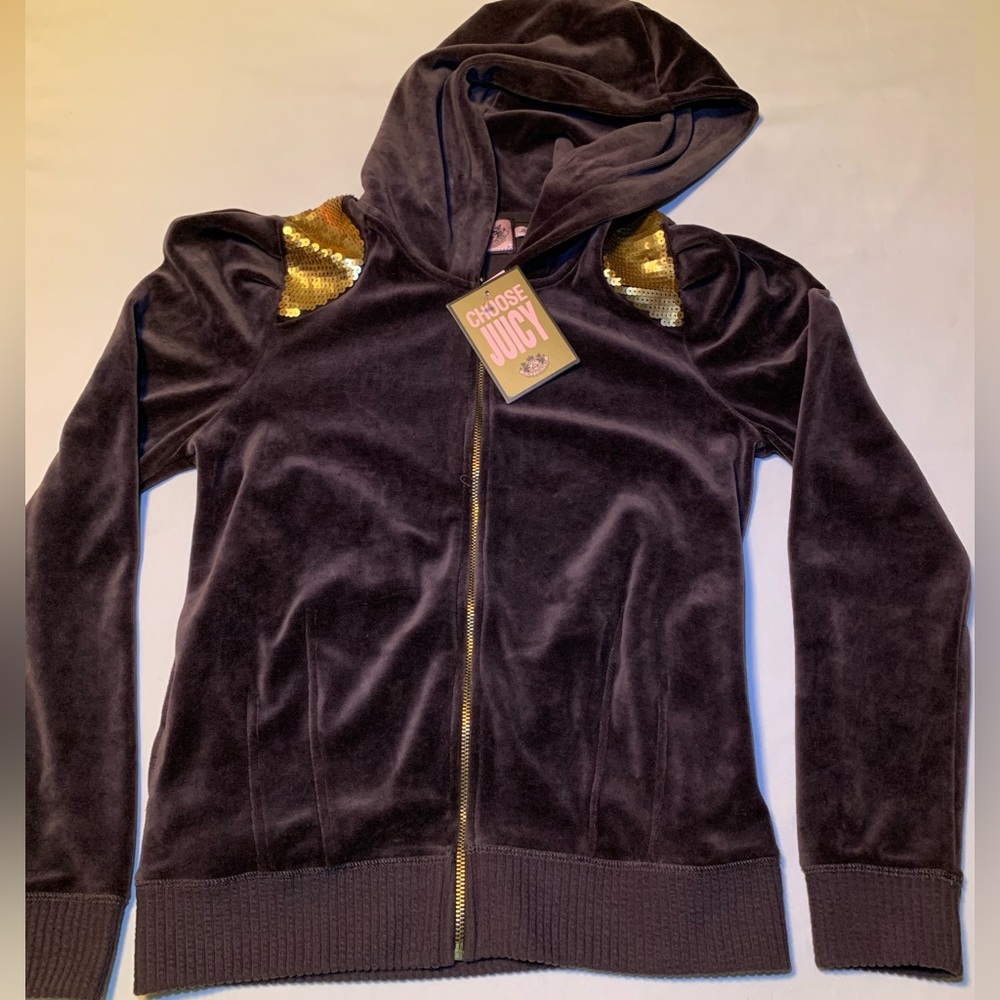 Juicy Couture size large brown hoodie